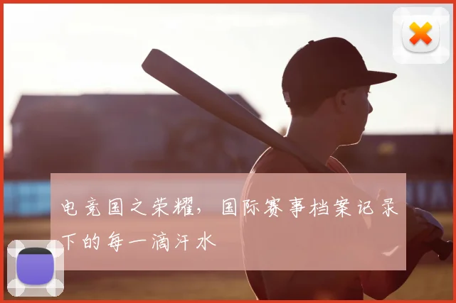 电竞国之荣耀,国际赛事档案记录下的每一滴汗水